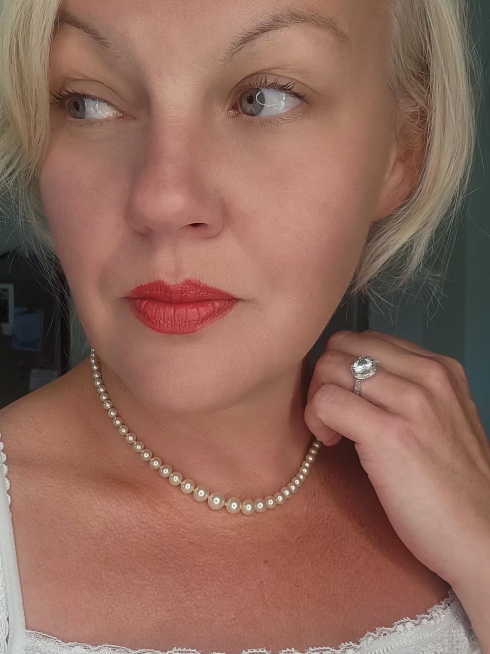 Coro Classic White Pearl Necklace - Elegant Women's Jewelry